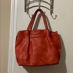 Genuine Leather, cute burnt orange shoulder bag😍